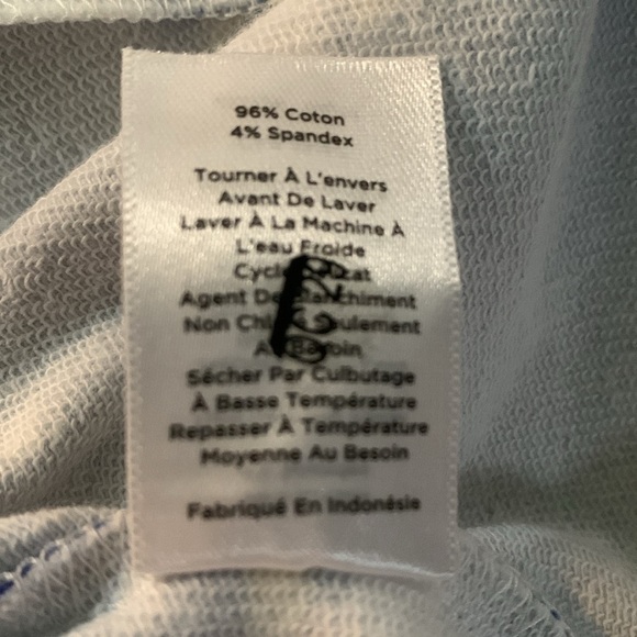 T by Talbots Zip Up Jacket Blue Yellow Blue With Cuffs 1X - Picture 10 of 11